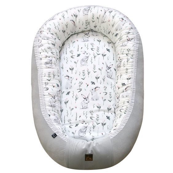 KinderConcept Babynest - White Rabbit