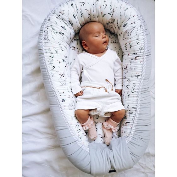 KinderConcept Babynest - White Rabbit