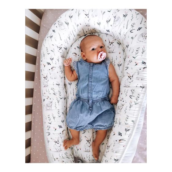 KinderConcept Babynest - White Rabbit