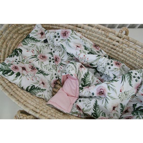 KinderConcept Bettwäsche mit Füllung & Kissen - Blossom - Pink