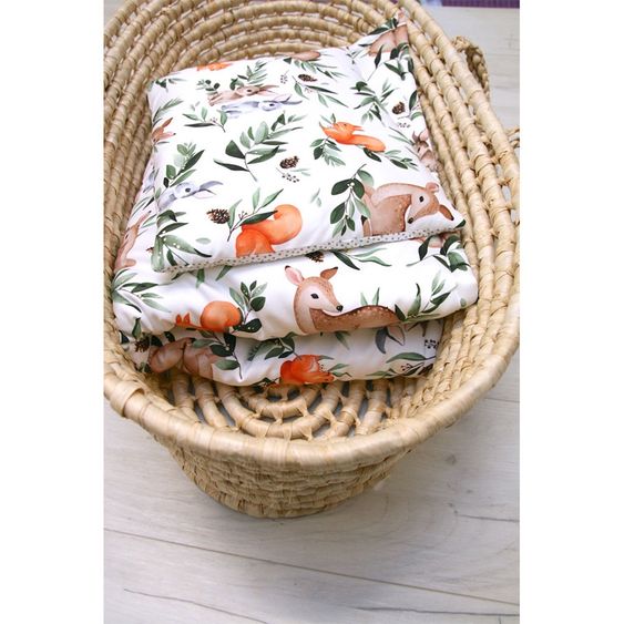 KinderConcept Bedding with filling & pillow - Forest - Green