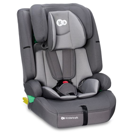 Kinderkraft Kindersitz SAFETY FIX 2 i-Size ab 15 Monate - 12 Jahre (76 cm - 150 cm) mit Sitzverkleinerer, inkl. Isofix & Top Tether - Grey