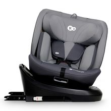 Reboarder-Kindersitz i-GROW i-Size drehbar ab Geburt - 12 Jahre (40 cm - 150 cm) mit Sitzverkleinerer, inkl. Isofix-Basis & Top Tether - Grey