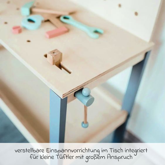 kindsgard Banco da lavoro per bambini Tinka - Blu