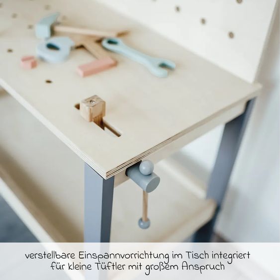 kindsgard Banco da lavoro per bambini Tinka - Grigio