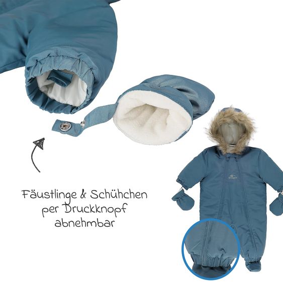 kindsgard Schneeanzug Vinta - Blau - Gr. 74