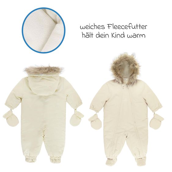 kindsgard Schneeanzug Vinta - Creme - Gr. 74