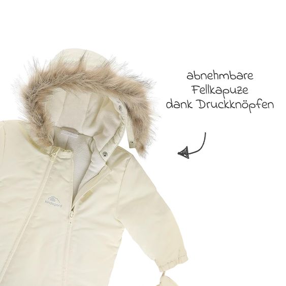 kindsgard Schneeanzug Vinta - Creme - Gr. 74