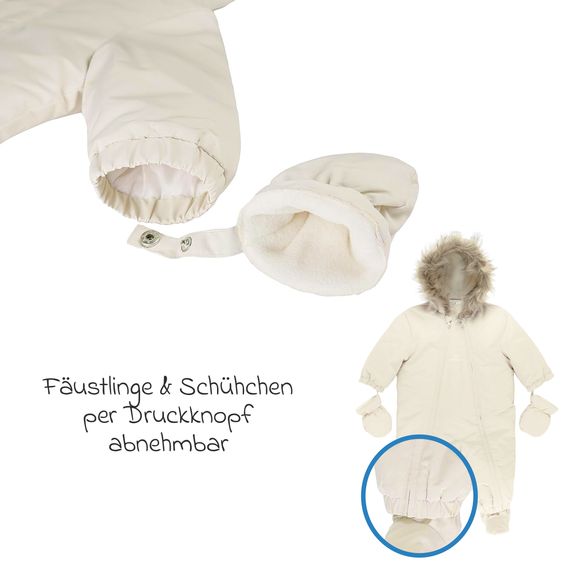 kindsgard Schneeanzug Vinta - Creme - Gr. 74