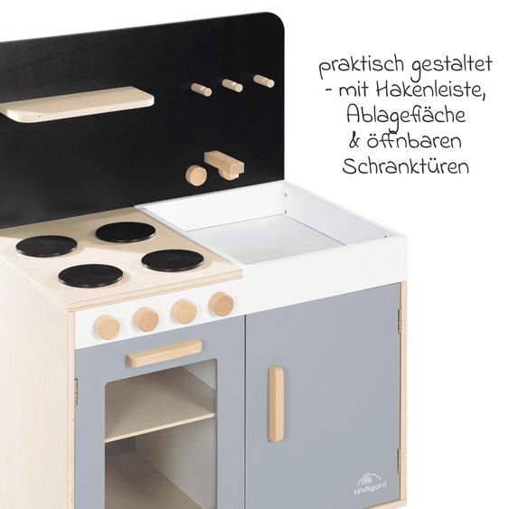 kindsgard Cucina da gioco Laekkermad - grigio / natura