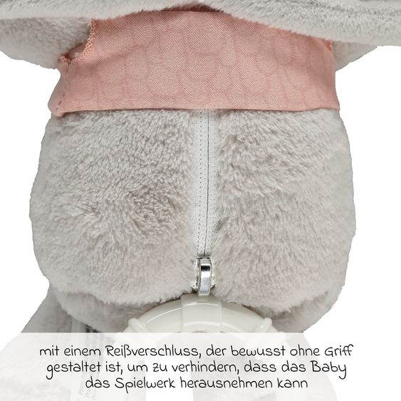 kindsgard Spieluhr Slumma - Esel - Rosa