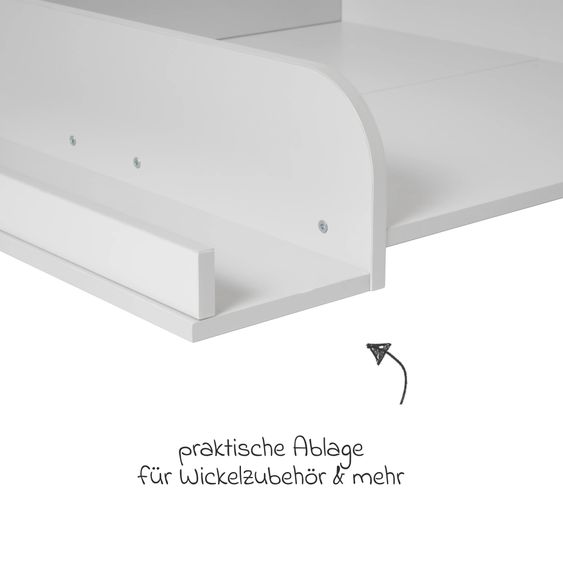kindsgard Spogliatoio Tikla per lavatrici con ripiano - grigio