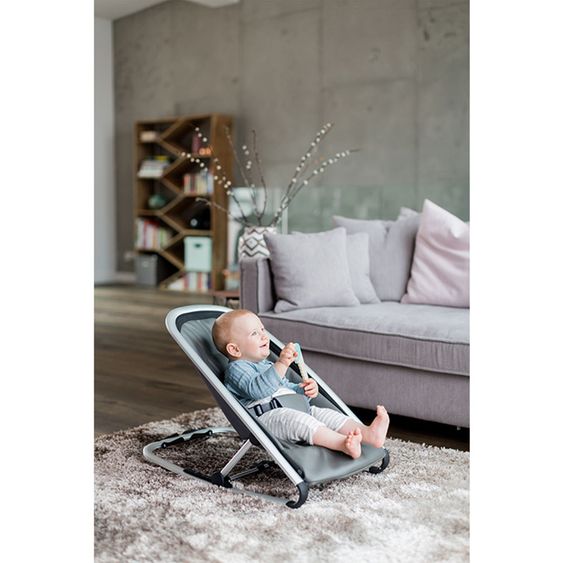 Kindsgut Babywippe - Dunkelgrau / Silber
