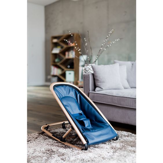 Kindsgut Babywippe - Royalblau / Gold
