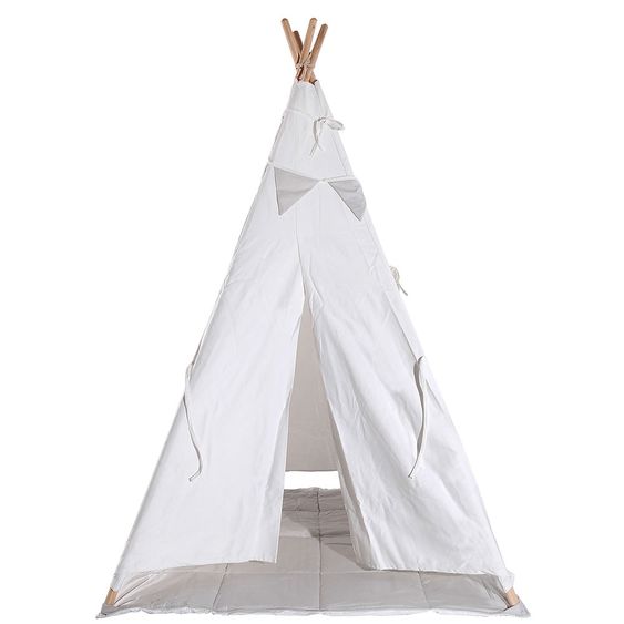 Kindsgut Tepee per bambini - Bianco / Grigio