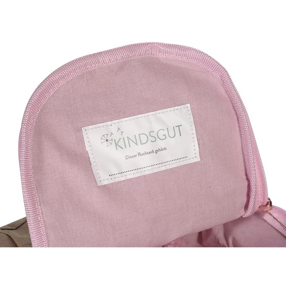 Kindsgut Rucksack - Kita - Zartrosa