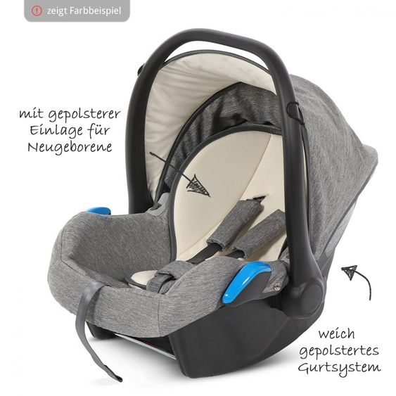 Knorr Baby Babyschale Milan für Classico - Grau