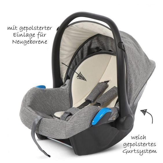 Knorr Baby Babyschale Milan für LIFE+ - Graphit