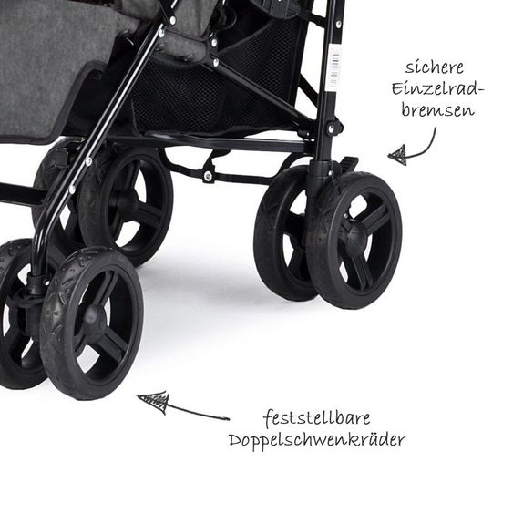 Knorr Baby Buggy Crosser - Melange Grey