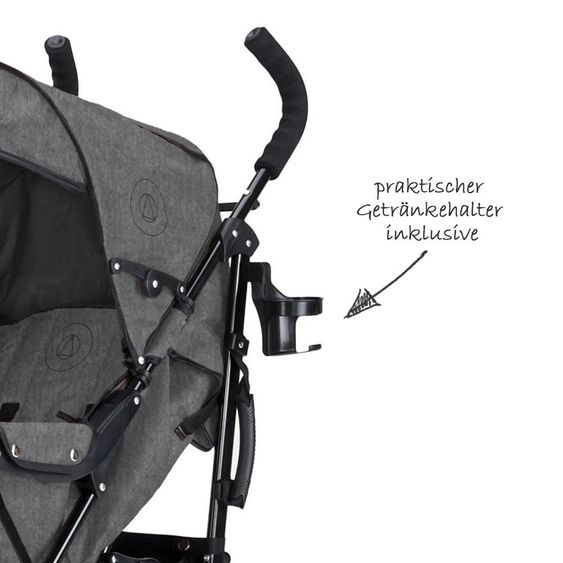 Knorr Baby Buggy Crosser con portabicchieri - Grigio melange