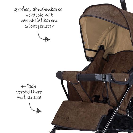 Knorr Baby Buggy Crosser - Melange Braun