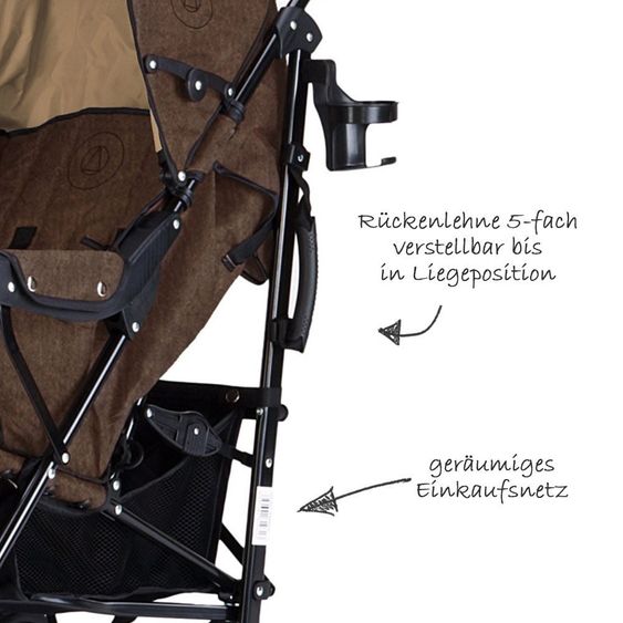 Knorr Baby Buggy Crosser - Melange Braun