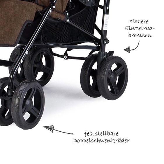 Knorr Baby Buggy Crosser - Melange Braun