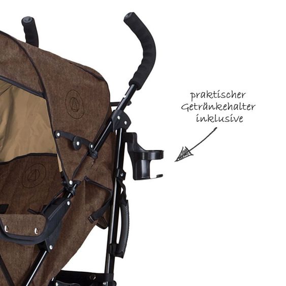 Knorr Baby Buggy Crosser - Melange Braun