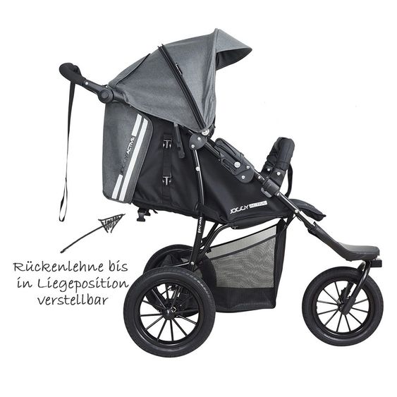 Knorr Baby Sports Car Joggy Novo Active Exclusive - Black Grey