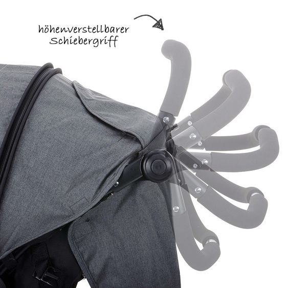 Knorr Baby Sports Car Joggy Novo Active Exclusive - Black Grey
