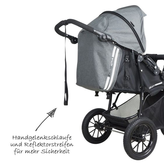 Knorr Baby Sports Car Joggy Novo Active Exclusive - Black Grey