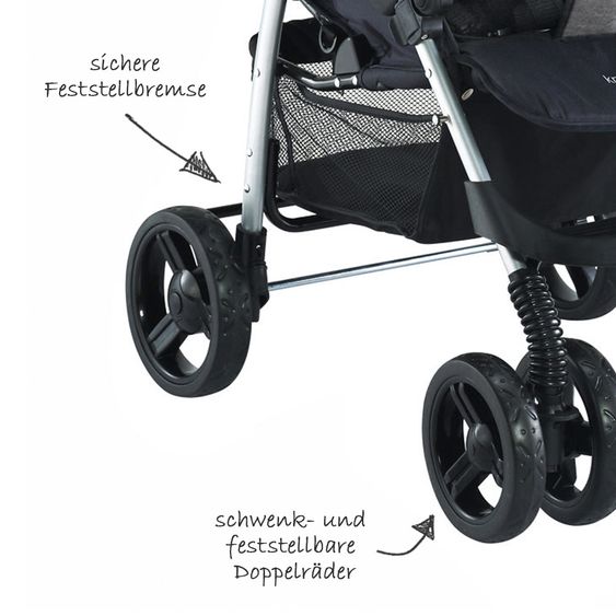 Knorr Baby Buggy & Sportwagen V-Easy Fold - Melange Grau