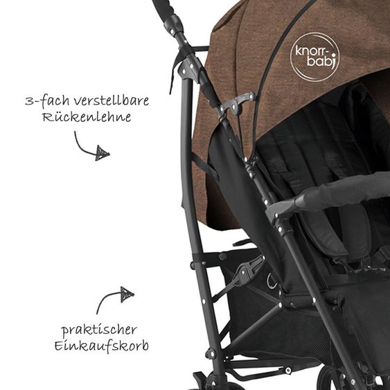 Knorr Baby Buggy Styler - Marrone melange