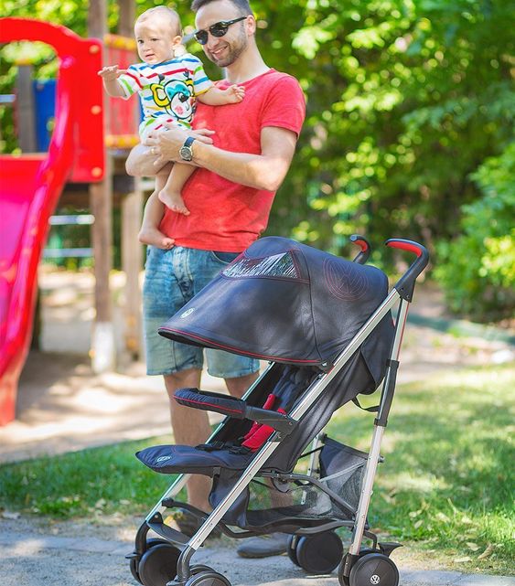 Knorr Baby Buggy Volkswagen Convert - Schwarz Rot