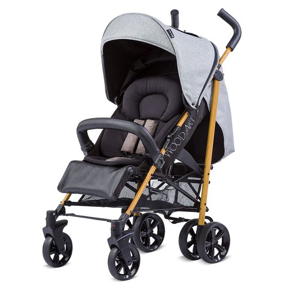 Knorr Baby Buggy Wood-Art - Schwarz Grau
