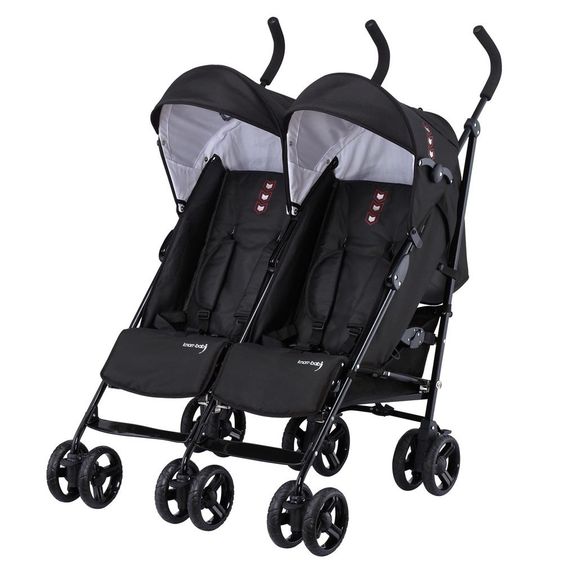 Knorr Baby Geschwister- & Zwillingsbuggy Side by Side - Schwarz