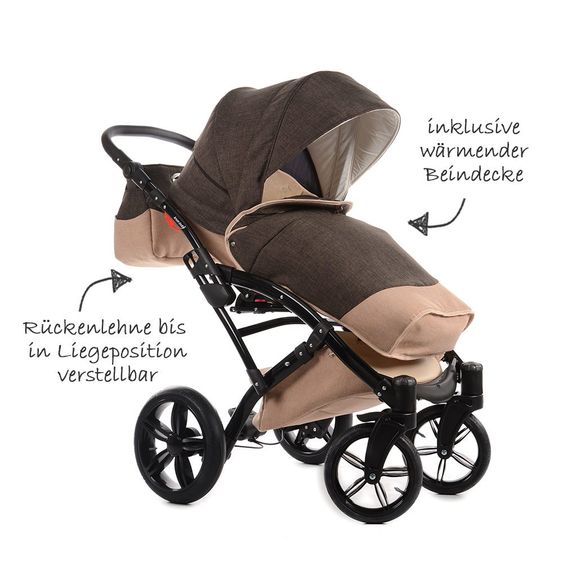 Knorr Baby Kinderwagen-Set Voletto - Sahara-Braun
