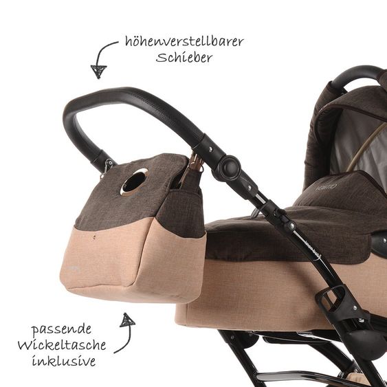 Knorr Baby Kinderwagen-Set Voletto - Sahara-Braun
