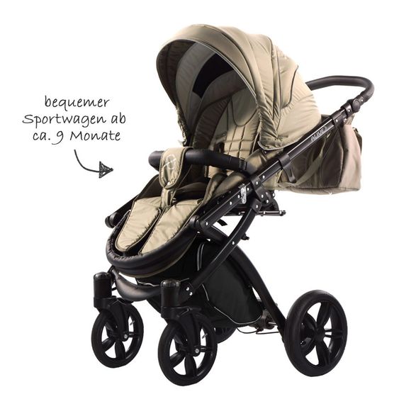 Knorr Baby Kombi-Kinderwagen Alive Born to Ride - Beige