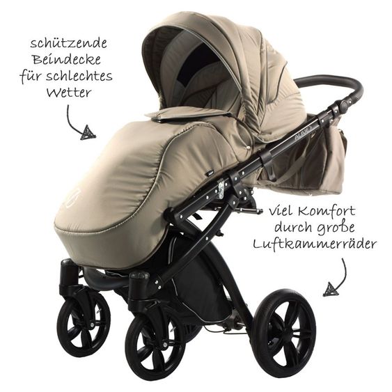 Knorr Baby Kombi-Kinderwagen Alive Born to Ride - Beige