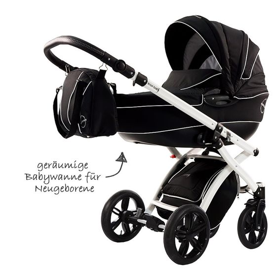 Knorr Baby Kombi-Kinderwagen Alive Born to Ride - Schwarz