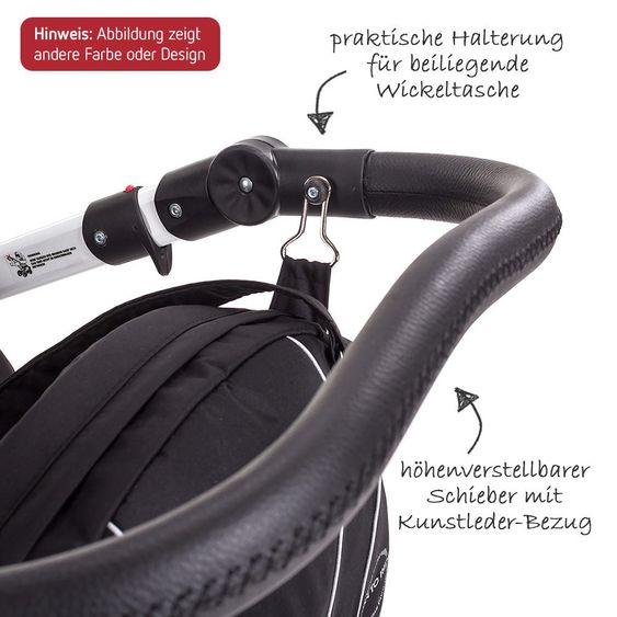 Knorr Baby Kombi-Kinderwagen Alive Born to Ride - Schwarz