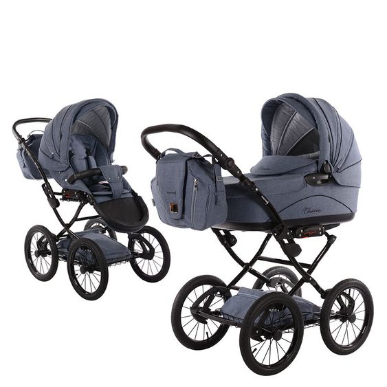 Knorr Baby Kombi-Kinderwagen Classico Emotion - Light Blue