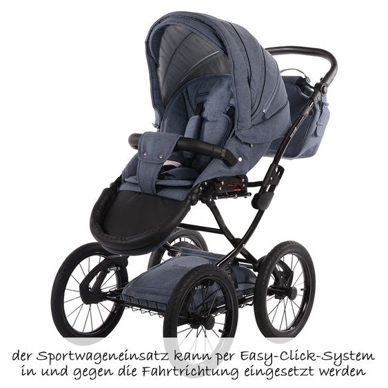 Knorr Baby Kombi-Kinderwagen Classico Emotion - Light Blue