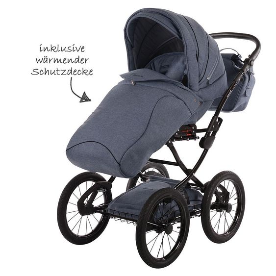 Knorr Baby Kombi-Kinderwagen Classico Emotion - Light Blue