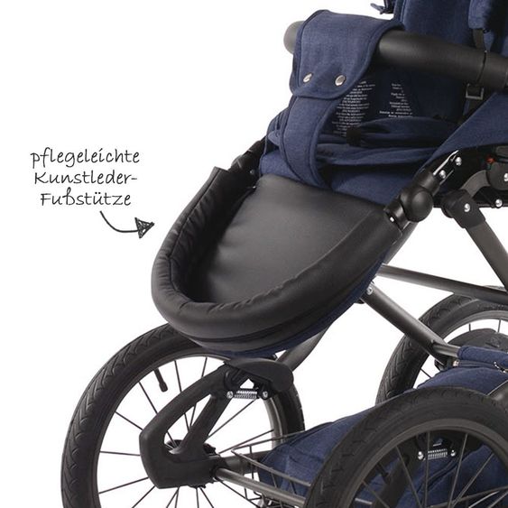 Knorr Baby Kombi-Kinderwagen Classico Emotion - Night Blue