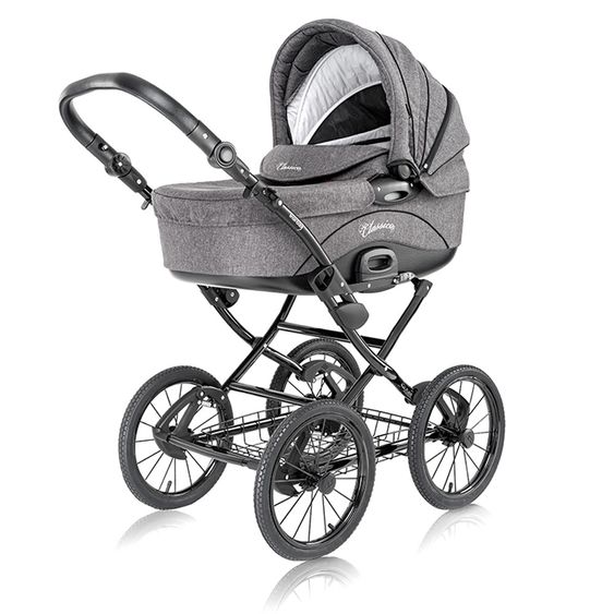 Knorr Baby Kombi-Kinderwagen Classico Exklusiv - Melange Grau