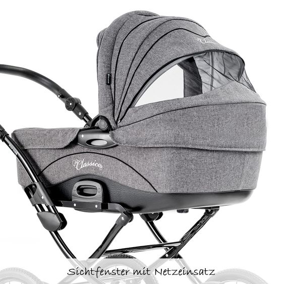 Knorr Baby Kombi-Kinderwagen Classico Exklusiv - Melange Grau