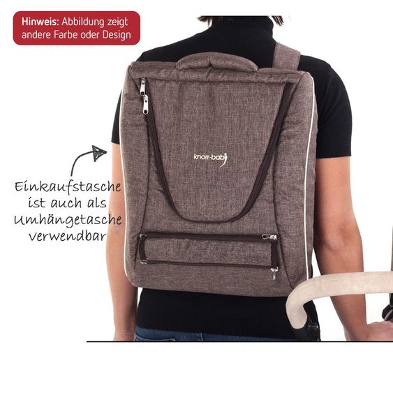 Knorr Baby Kombi-Kinderwagen Classico mit Luftreifen inkl. Babywanne & Sportsitz - Hellgrau