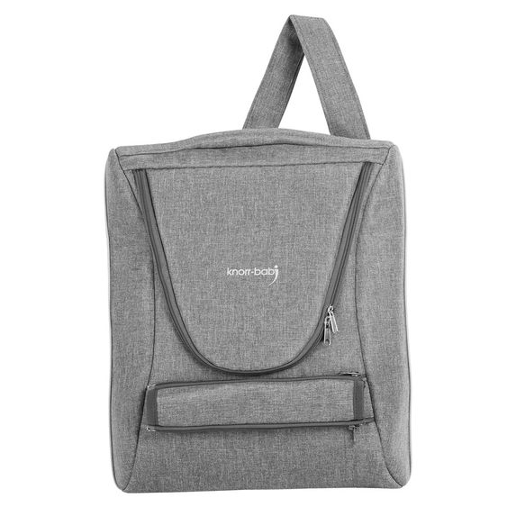 Knorr Baby Kombi-Kinderwagen Classico mit Luftreifen inkl. Babywanne & Sportsitz - Hellgrau